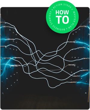 Interconnected cables and lights illustrating how to boost conversions and upscale subscription business — Strategy action steps and master plan guide