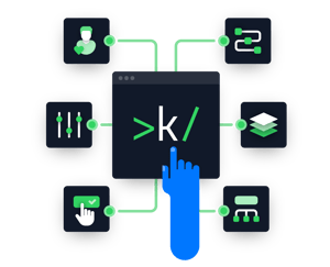 keylight platform fundamentals hub showing six core capabilities user experience automation data analytics configuration and integration