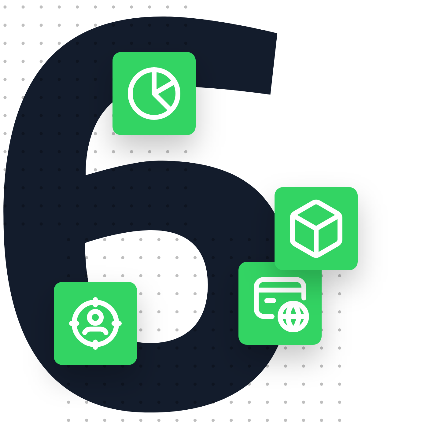 number six illustration showing api first headless platform architecture for custom application development and system integration for keylight